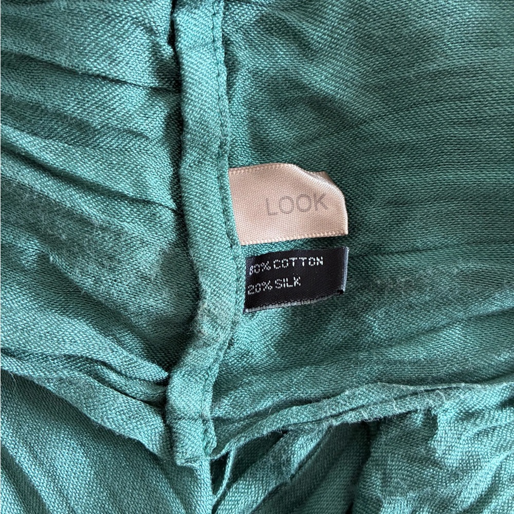 Emerald green infinity scarf - Picture 11 of 11